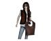 New Retro Women Genuine Crazy Horse Cow Leather Shoulder Bag Handbag 